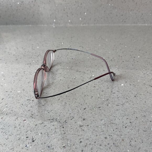 SAFILO SAF 5001 E13 47 15 135 Eyeglass Frames Made in Italy Red Brown - Picture 4 of 7